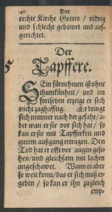 Der Tapffere.