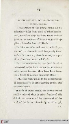 Of the contents of the sac of the crural Hernia