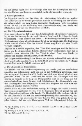 aaa) Der abschreckbare Personenkreis
