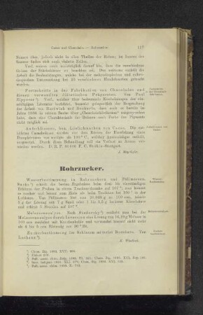 Rohrzucker.
