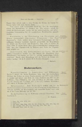 Rohrzucker.