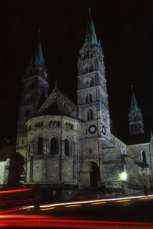 Bamberg - Dom am Abend : Aufgenommen in Bamberg 2001
