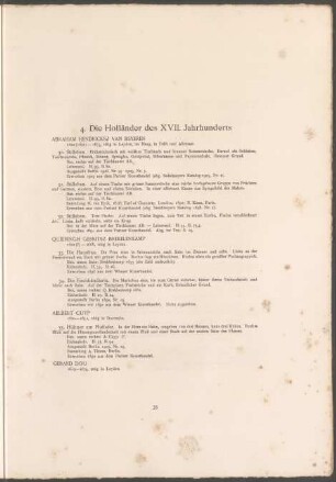 4. Die Holländer des XVII. Jahrhunderts (30-71)