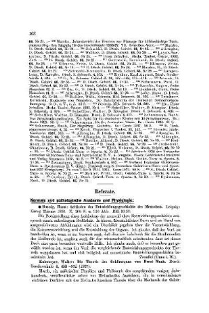 Normale und pathologische Anatomie und Physiologie