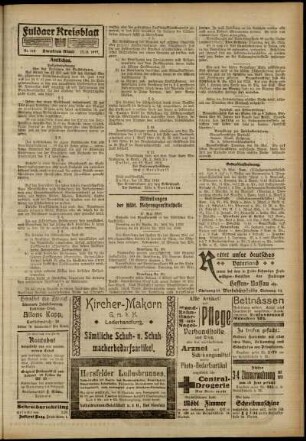 Zweite Ausgabe vom Samstag, den 17. Mai 1919.
