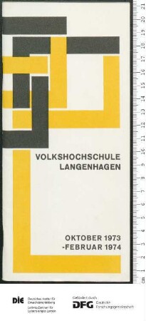 Programm 2. Semester 1973/1974