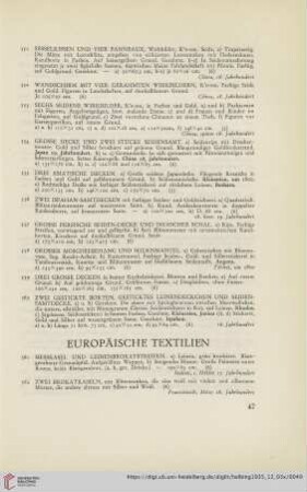 Europäische Textilien (Nr. 561-570)