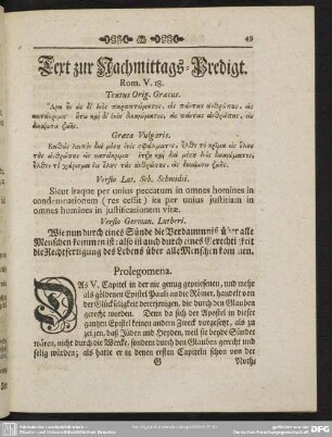 Text zur Nachmittags-Predigt