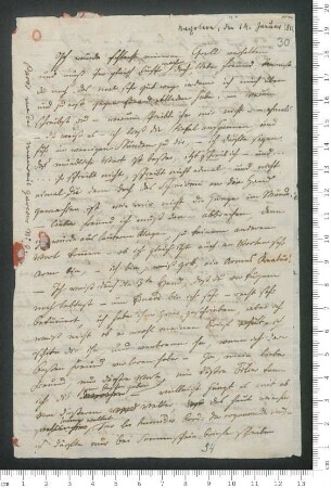 Brief von Adelbert von Chamisso an Friedrich de La Motte- Fouqué