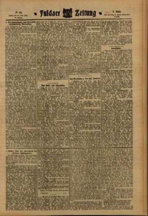 Zweite Ausgabe vom Freitag, den 23. Juni 1911.