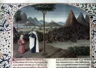 Des cas des nobles hommes et femmes — Saul wird von Samuel gesalbt, Folio 46verso