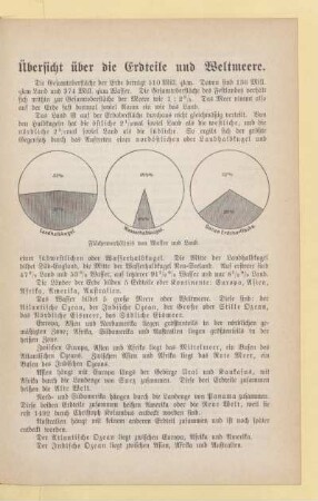 Übersicht über die Erdteile und Weltmeere