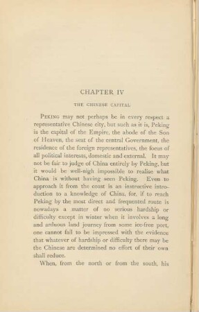 Chapter IV. The chinese capital