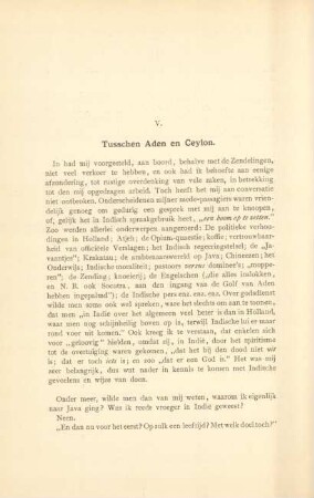 V. Tusschen Aden en Ceylon