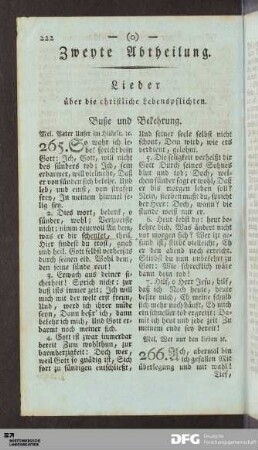 Buße und Bekehrung.
