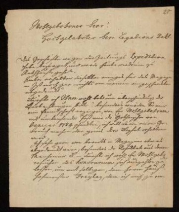Nr. 28 Brief von Gottfried Erich Rosenthal an Ludwig Christian Lichtenberg. Nordhausen, 11.2.1784