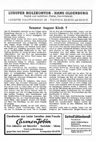 Senator August Kirch