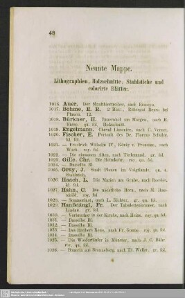 Neunte Mappe