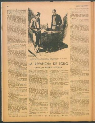 La revancha de Zoilo : Cuento de Ruben Castillo
