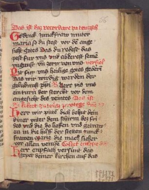 Recordare virgo mater (dt., mit Gebeten)