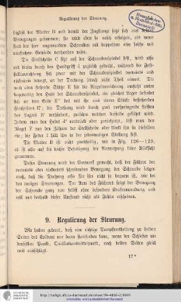 9. Regulirung der Steuerung