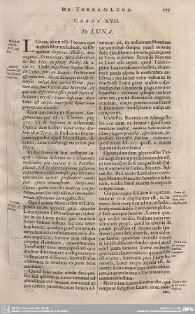CAPUT XVII. De LUNA.