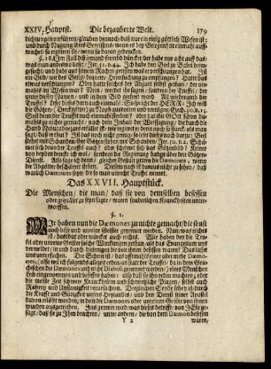 Das XXVII. Hauptstück.