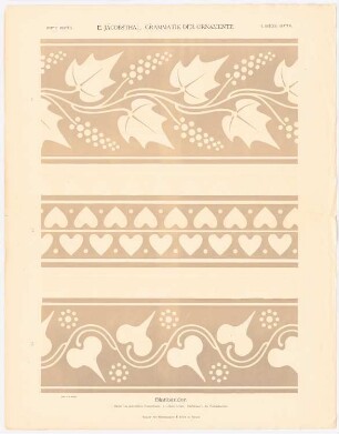 Grammatik der Ornamente: Blattbänder, Heft 2. Blatt 2.