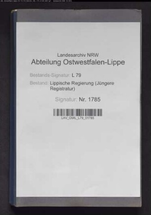 Extrakte der Steuerkasse Lemgo, Band 1