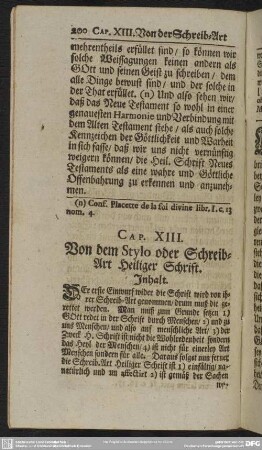 Cap. XIII. Von dem Stylo oder Schreib-Art Heiliger Schrift