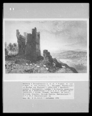 Wanderungen im Norden von England, Band 2 — Bildseite gegenüber Seite 16 — Brough Castle, Westmorland
