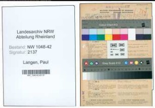 Entnazifizierung Paul Langen , geb. 13.05.1910 (Baecker)