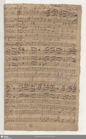 [Aria:] Auf schicke dich mein Geist zu singen