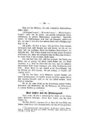Paul Lechler und die Wohnungsnot