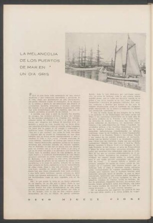 La melancolía de los puertos de mar en un día gris