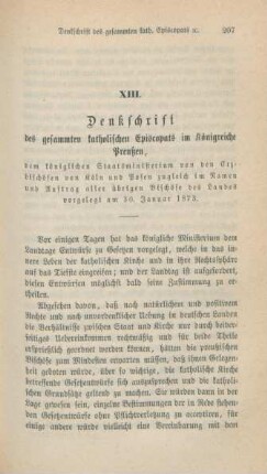 207-221 Denkschrift des gesammten katholischen Episcopats im Königreiche Preußen
