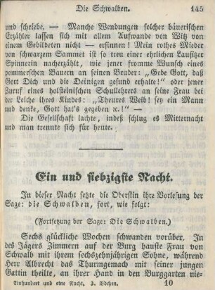 Ein und siebzigste Nacht