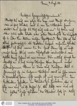 Brief vom 04.09.1908