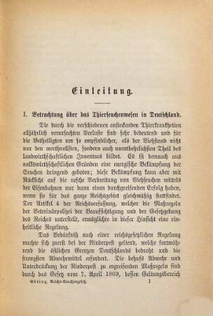 Das Reichsgesetz vom 23. Juni 1880, betreffend die Abwehr und Unterdrückung von Viehseuchen, nebst den hiezu erlassenen Ausführungsbestimmungen herausgegeben und erläutert von Ph. J. Göring