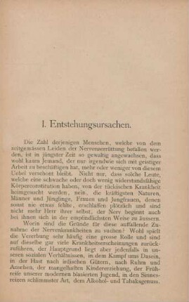 I. Entstehungsursachen