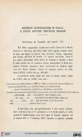 44: Scoperte archeologiche in Italia e nelle antiche provincie romane, [24]