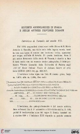 44: Scoperte archeologiche in Italia e nelle antiche provincie romane, [24]