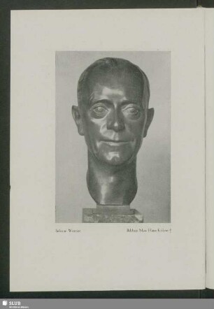 Selmar Werner. Bildnis Max Hans Kühne ✝