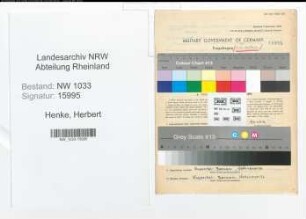 Entnazifizierung Herbert Henke , geb. 01.02.1909 (Arzt)