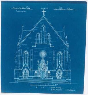 Sankt Matthäus, Altena: Vorderansicht 1:100