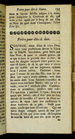 Priére pour dire le Soir.