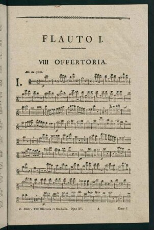 1-15, Flauto I. VIII Offertoria. - VIII. Gradualia