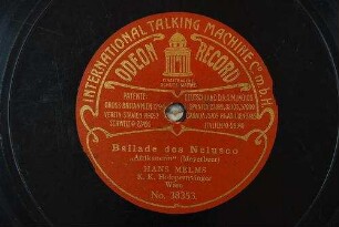 Ballade des Nelusco : "Afrikanerin" / (Meyerbeer)