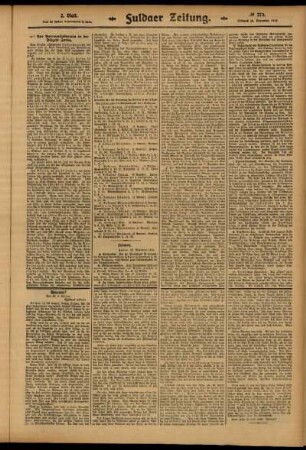 Zweite Ausgabe vom Mittwoch, den 26. November 1913.
