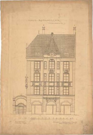 Pfann, Paul; München, Müllerstr. 9; Haus Rothmüller - Ansicht